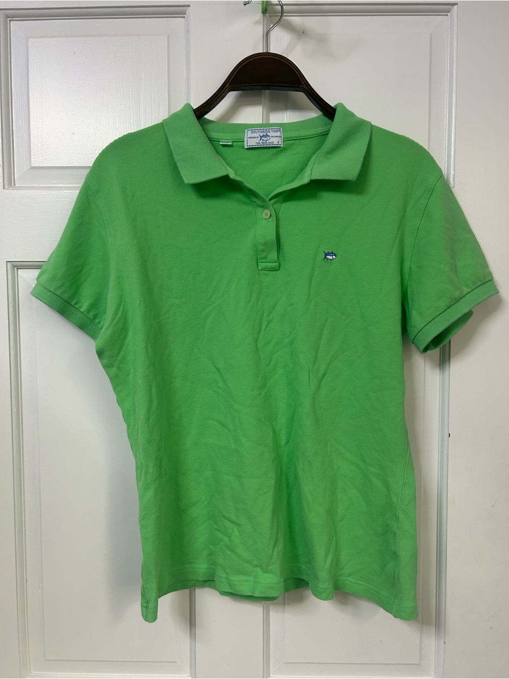 Southern Tide Bright Green Kids Polo Shirt